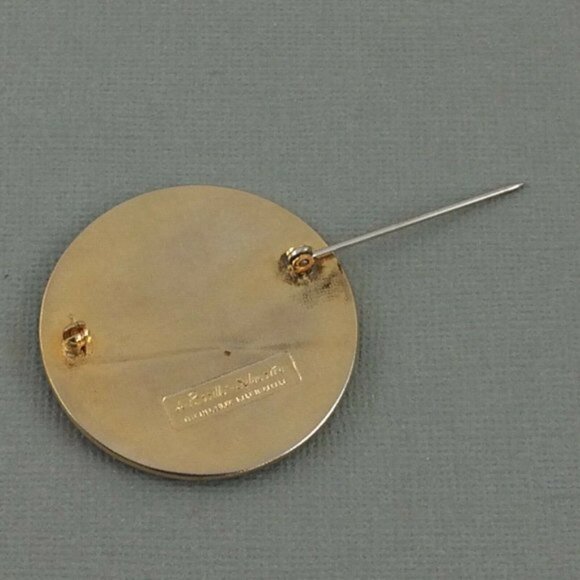 De Passille Sylvestre Enamel Modernist MCM Flower Brooch Pin Vtg Quebec - Picture 8 of 12